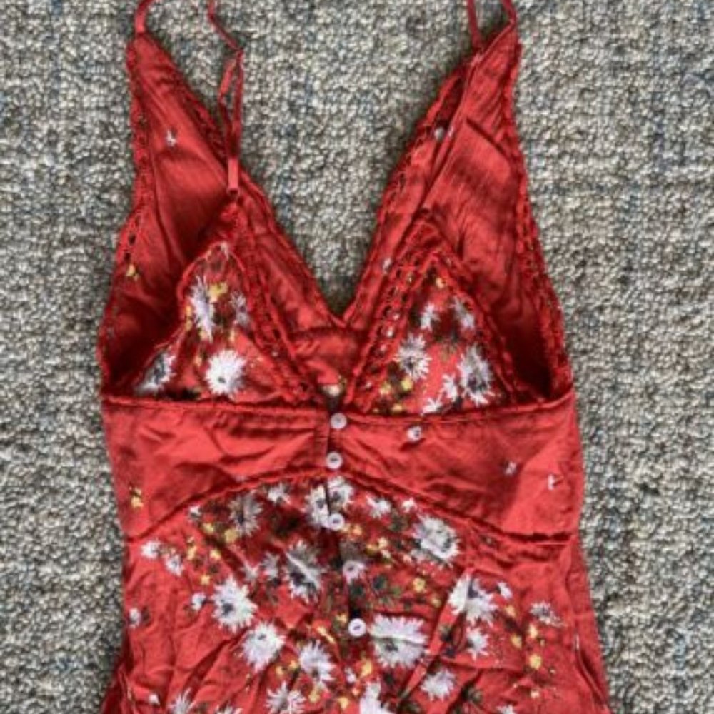 FREE PEOPLE Paradise Floral Print Maxi Dress- XS - Picture 2 of 4